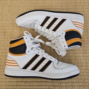 Adidas Top Ten RB Shoes High-Top White, Black & Orange Streetwear Retro W's 9